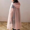 Children's glitter cape - Light pink