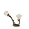 Ceramic double hook - Cream