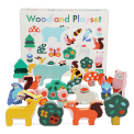 Wooden animal playset - Woodland