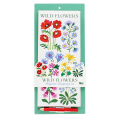 Magnetic shopping list - Wild Flowers