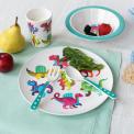 Children's melamine dinner set (5 pieces) - Baby dinos