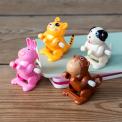 Wind-up jumping animal toy