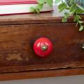 Ceramic drawer knob - red