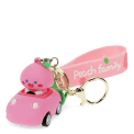 Keyring bag charm - Peach