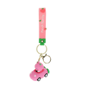 Keyring bag charm - Peach