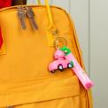 Keyring bag charm - Peach