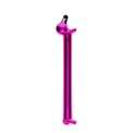 sausage dog shaped stylus ballpoint pen in pink with cap on
