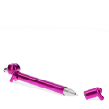 sausage dog stylus ballpoint pen in pink with cap off