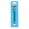 sausage dog stylus ballpoint pen in blue with packaging