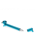 sausage dog stylus ballpoint pen in blue with cap off