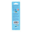 back of sausage dog stylus ballpoint pen packaging with safety warnings