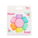 set of six flower highlighters in a box