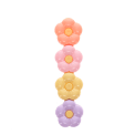 stacked flower shaped highlighters in different colour