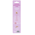 Retractable ballpoint pen packaging showing safety warnings in multilingual