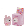 pink bunny shaped pencil sharpener beside the box 