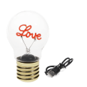 USB rechargeable light bulb lamp - Love