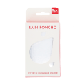 Transparent rain poncho in a box 