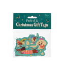 A package of 12 Christmas gift tags featuring dog designs