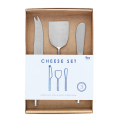 3-piece cheese knife set in box