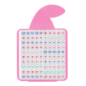 Pack of 100 cherry-themed nail stickers in various designs and shapes