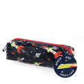 pencil case in space age print with tag