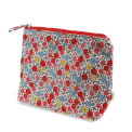 children wash bag with zip featuring pink floral print
