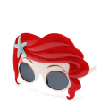 funglasses with red hair frame and starfish