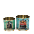 Two storage tins, one labelled "Seaweed Pepper" and the other "Cornish Sea Salt"