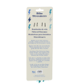 Back of Bike streamers packaging with multilingual instructions