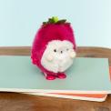 Dragon Fruit-shaped plush wind-up toy 