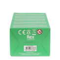 Base of rabbit night light packaging box showing barcode and safety warnings