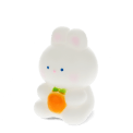 White bunny night light with an orange carrot