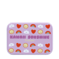 Kawaii sunshine-themed plasters storage tin