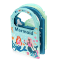 Colour Changing Bath Book' featuring colourful illustrations of mermaids, fish, and underwater scenes