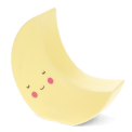 Yellow moon night light 