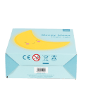Base of sleepy moon night light packaging box showing safety warnings and barcode