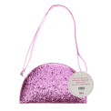 back of children’s glitter rainbow handbag with tag