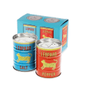 Tin salt and pepper shakers - LEOPARD