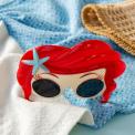 funglasses with red hair frame and starfish
