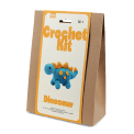 Dinosaur crochet kit front packaging 