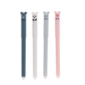 Pack of four animal-themed erasable gel pens in a different colour.