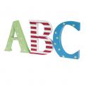 A B C Painted Nursery Letters