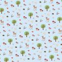 5 Sheets Of Woodland Animals Wrapping Paper