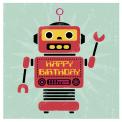 Robot Birthday Card