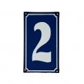 2 French Blue Metal Door Sign