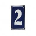 2 French Blue Metal Door Sign