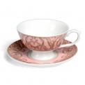 Pink Regency Teacup And Saucer