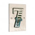 House Number Tile Vintage Font, 7