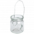 Hanging Mini Heart Jam Jar