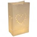 Pack Of 10 Heart Paper Lanterns
